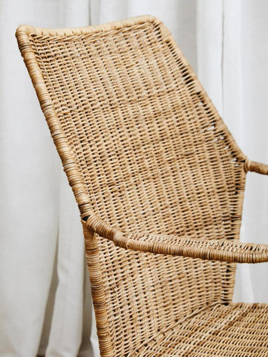 Manado Angled Design Natural Rattan Chair