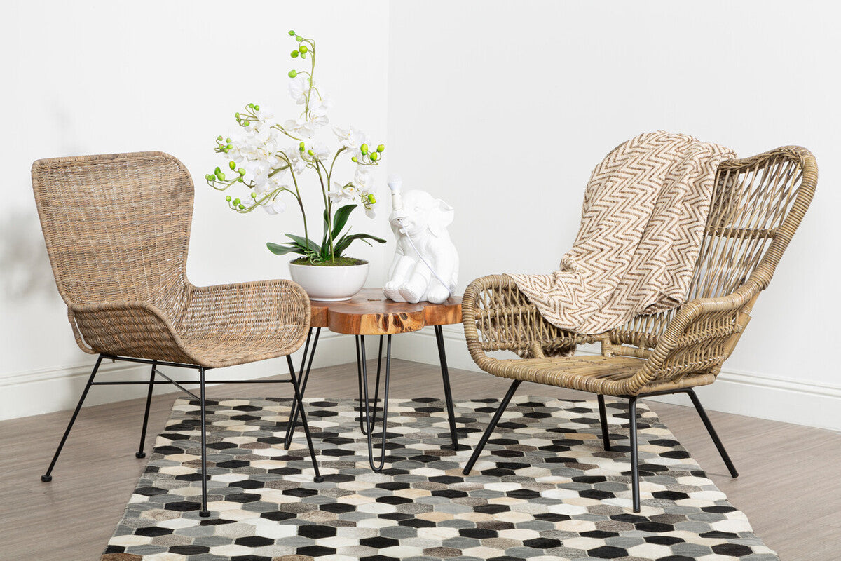 Manado Curved Design Natural Rattan Chair