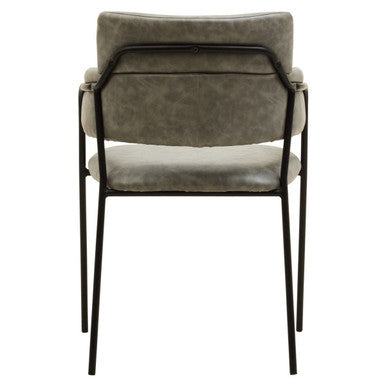 Tamzin Grey Faux Leather Dining Chair