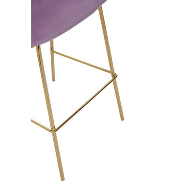 Tamzin Pink Velvet Bar Chair