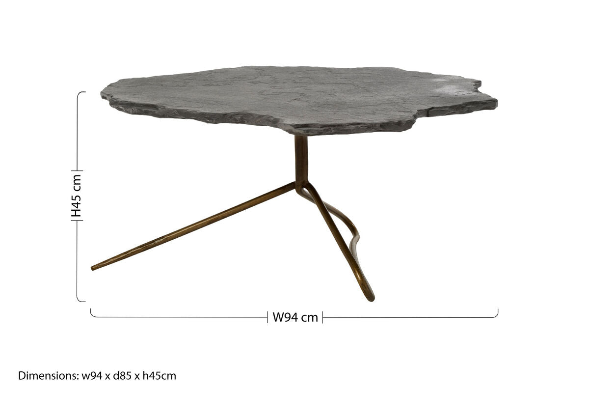 Rany Grey Stone Top Coffee Table