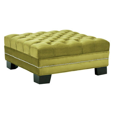 Sofia Moss Velvet Footstool