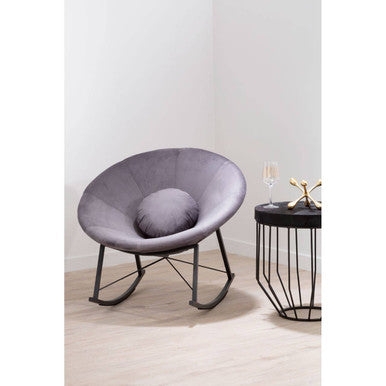 Arto Grey Conic Rocking Chair