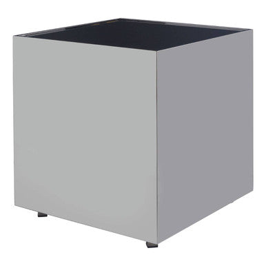 Carlox Square Chrome Finish Side Table - Image 1