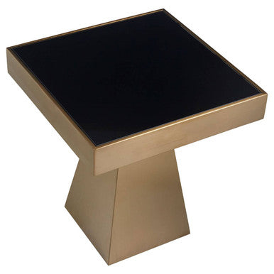 Carlox Square Gold Finish Frame Side Table - Image 4