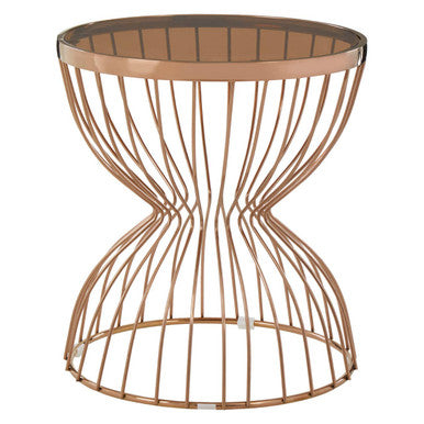 Tula Round Hourglass Base Side Table - Image 2