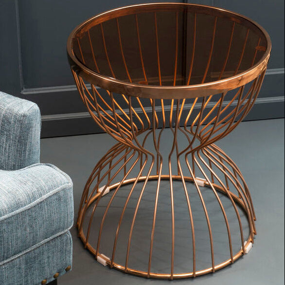 Tula Round Hourglass Base Side Table - Image 1