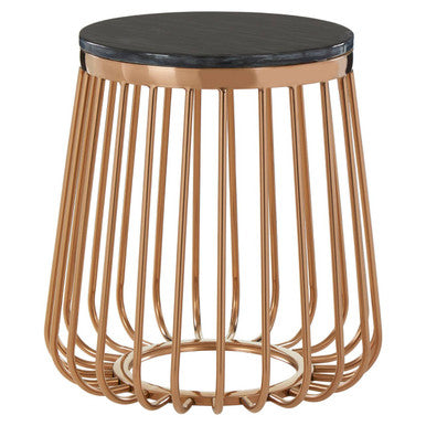 Tula Cage Design Round Side Table - Image 1