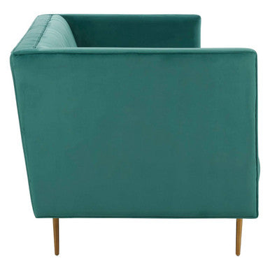 Otylia 3 Seat Green Sofa