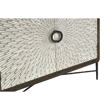 Milan 4 Door Recycled Elm Wood Sideboard - Image 7