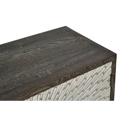 Milan 4 Door Recycled Elm Wood Sideboard - Image 13