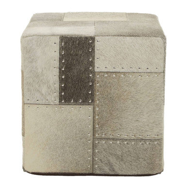 Safira Grey Pouffe - Image 2