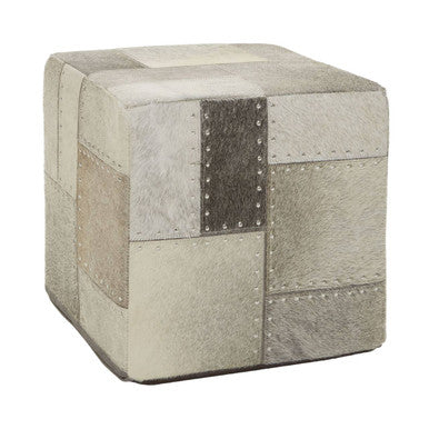 Safira Grey Pouffe - Image 4