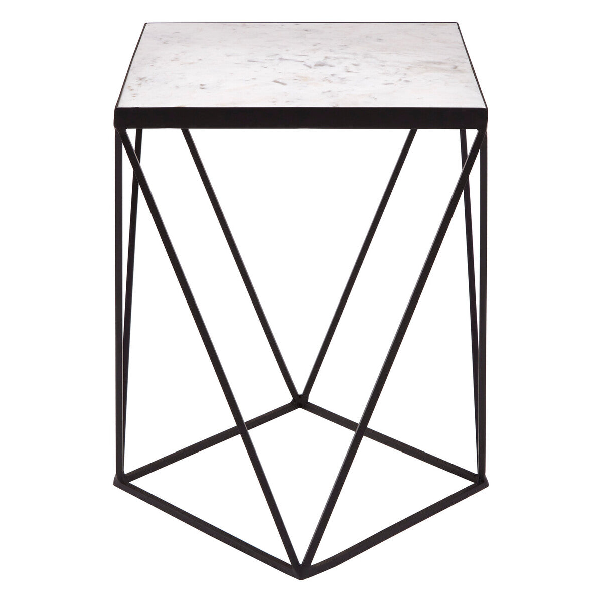 Shalimar Square Black Finish Base Side Table - Image 2