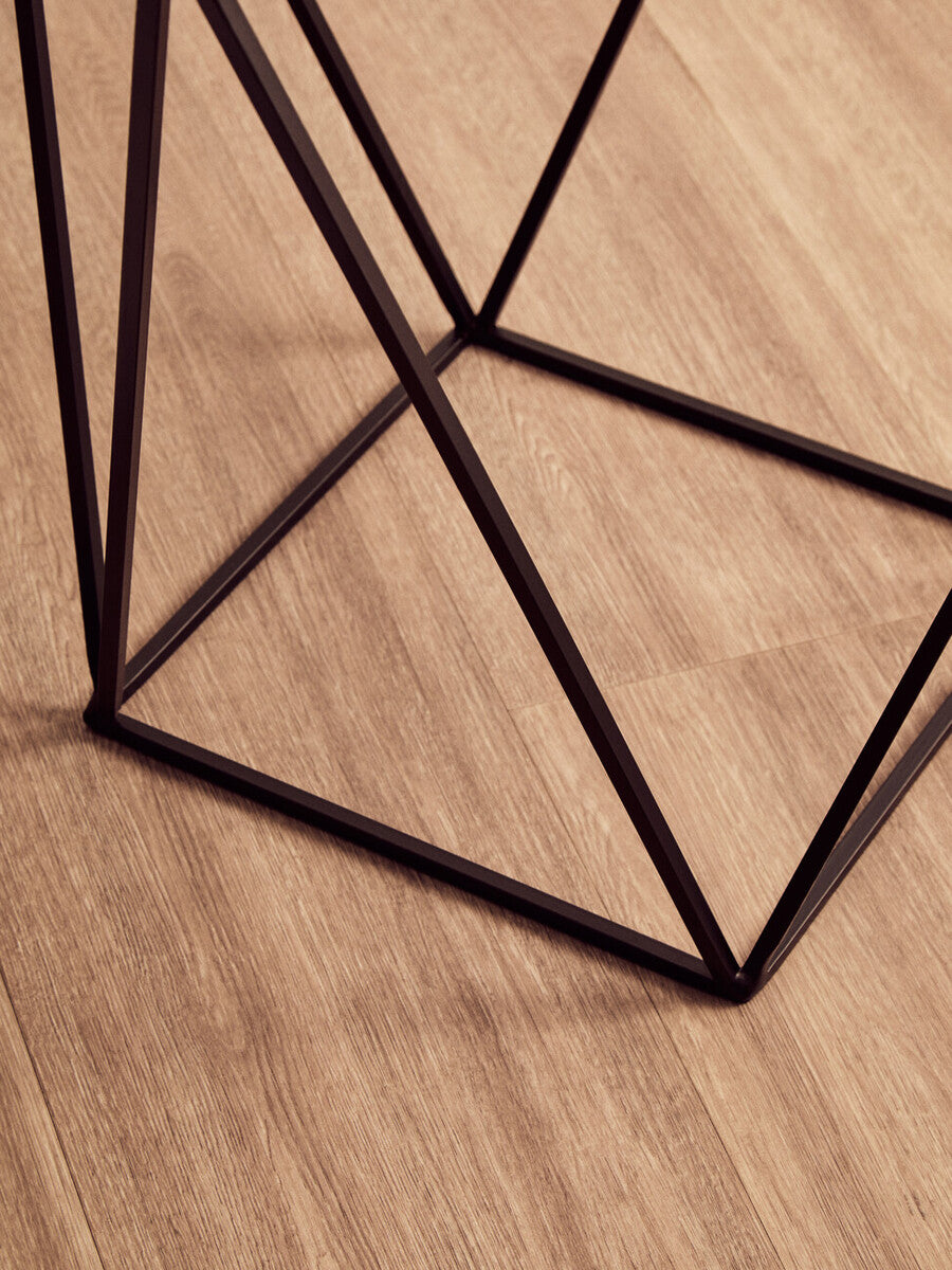 Shalimar Square Black Finish Base Side Table - Image 6