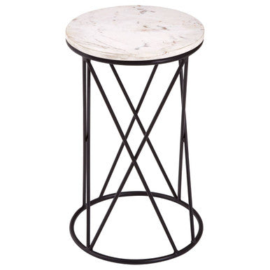 Shalimar Cross Design Round Side Table - Image 2