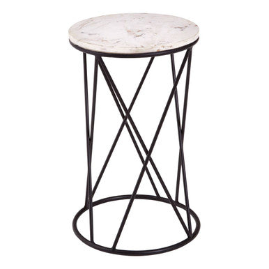Shalimar Cross Design Round Side Table - Image 1