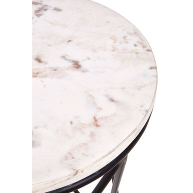Shalimar Cross Design Round Side Table - Image 4