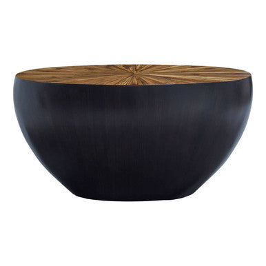 Gabo Round Ebony Console Table