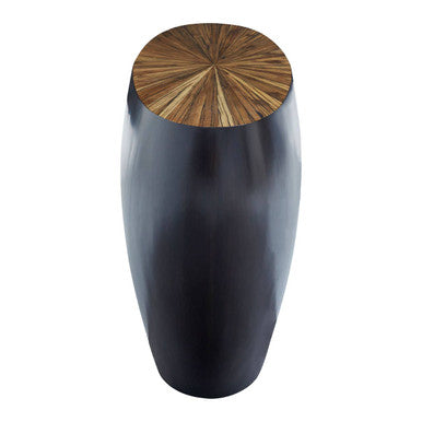 Gabo Round Ebony Console Table