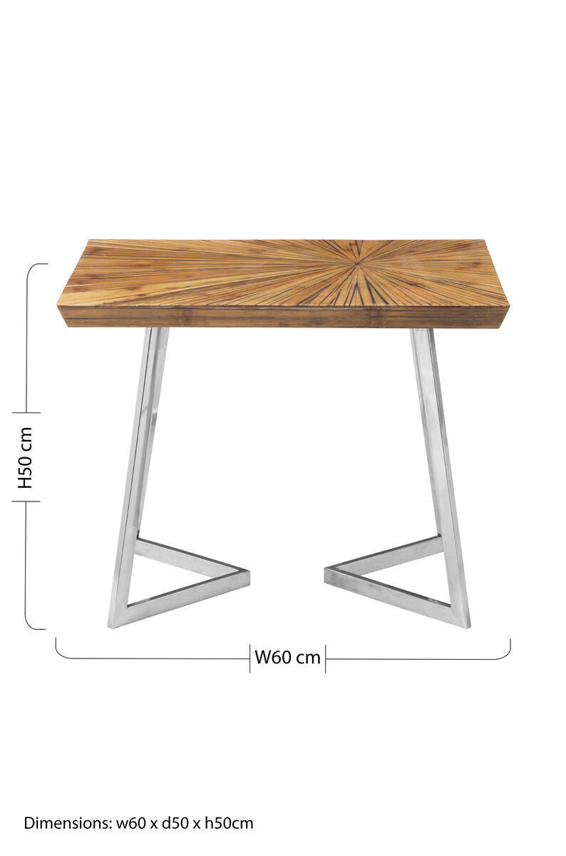 Gabar Natural Bamboo Side Table - Image 8