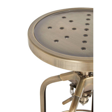Gator Brass Adjustable Stool