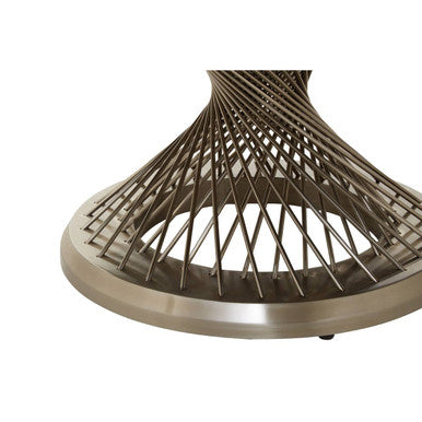 Anzio Coffee Table with Silver Base