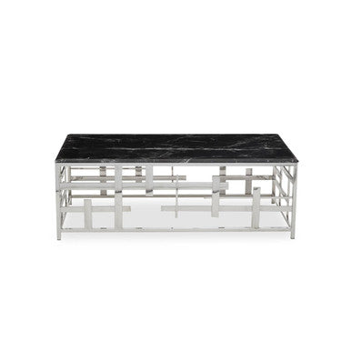 Aprilia Black Marble Coffee Table - Image 2