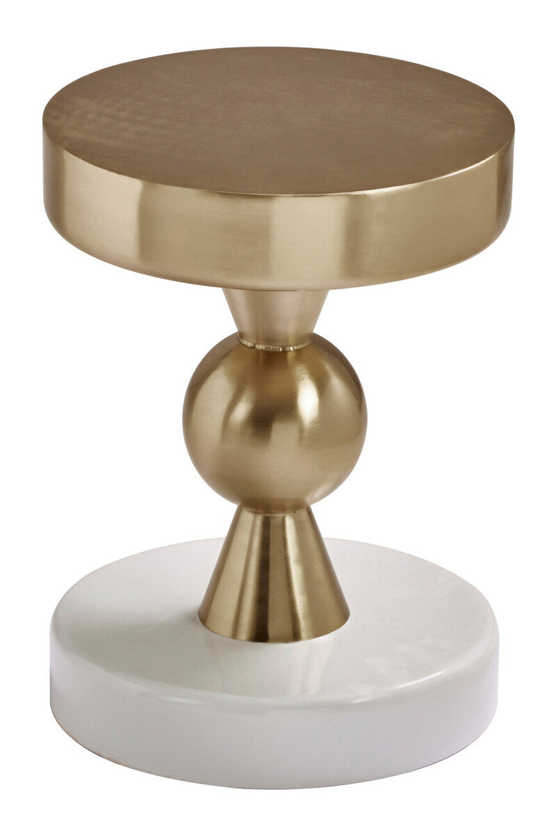 Martini Gold And Ivory Side Table
