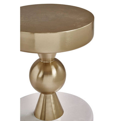 Martini Gold And Ivory Side Table
