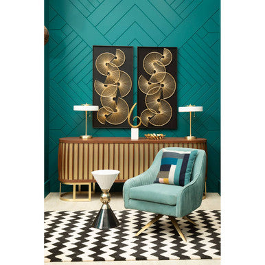 Martini Gold And Black Side Table - Image 3