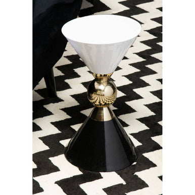 Martini Gold And Black Side Table