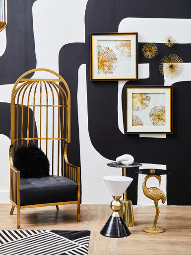 Martini Gold And Black Side Table - Image 8