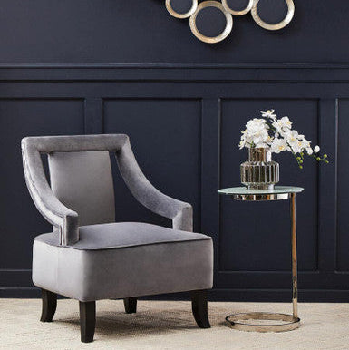 Oria End Table With White Marble Effect Top - Image 3