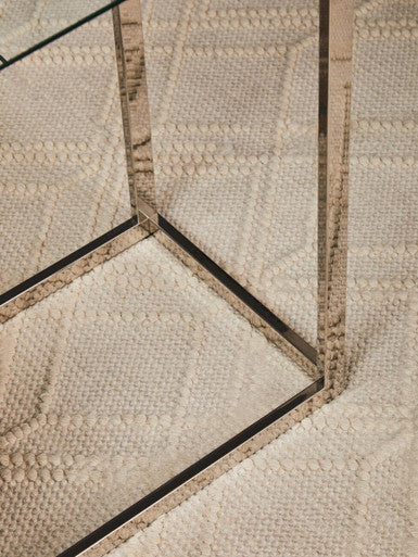 Oria Chrome Finish End Table