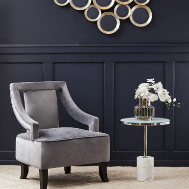 Oria Silver Frame End Table - Image 3