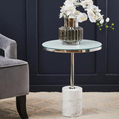 Oria Silver Frame End Table - Image 1