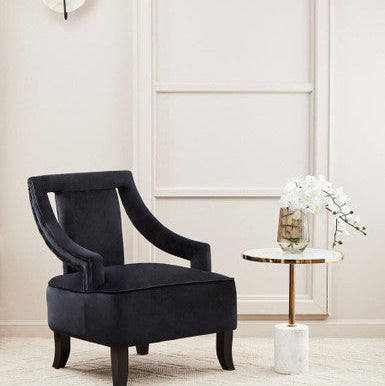 Oria White Marble End Table - Image 3