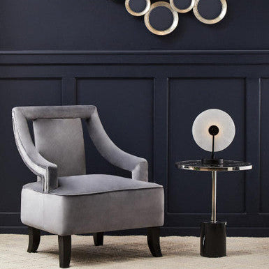 Oria Black Marble End Table - Image 3