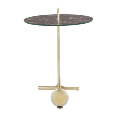 Oria Black Marble Effect Top End Table - Image 6