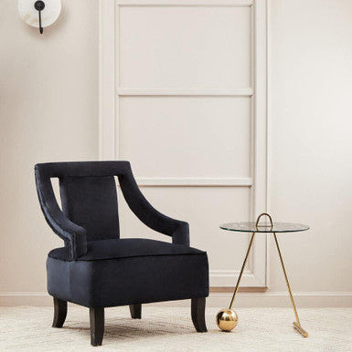 Oria Black Marble Effect Top End Table - Image 3
