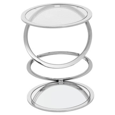 Oria Clear Glass End Table - Image 2