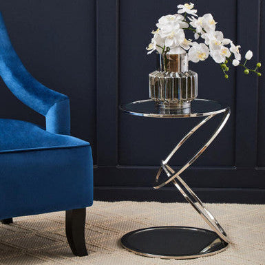 Oria Clear Glass End Table - Image 1