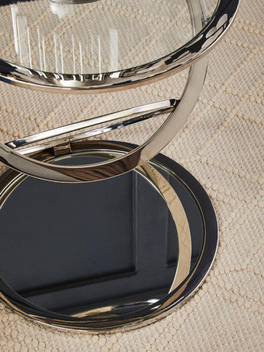 Oria Clear Glass End Table