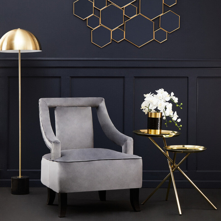 Oria Warm Metallic Side Table - Image 3