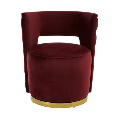 Bola Wine Velvet Chair