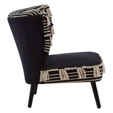 Cefena Black Moroccan Chair