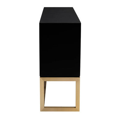 Dumas Black and White Four Door Sideboard