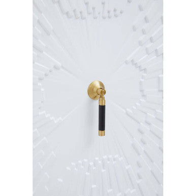 Dumas Black and White Two Door Cabinet