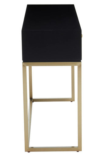 Dumas Black and White Console Table with Drawers - Image 5